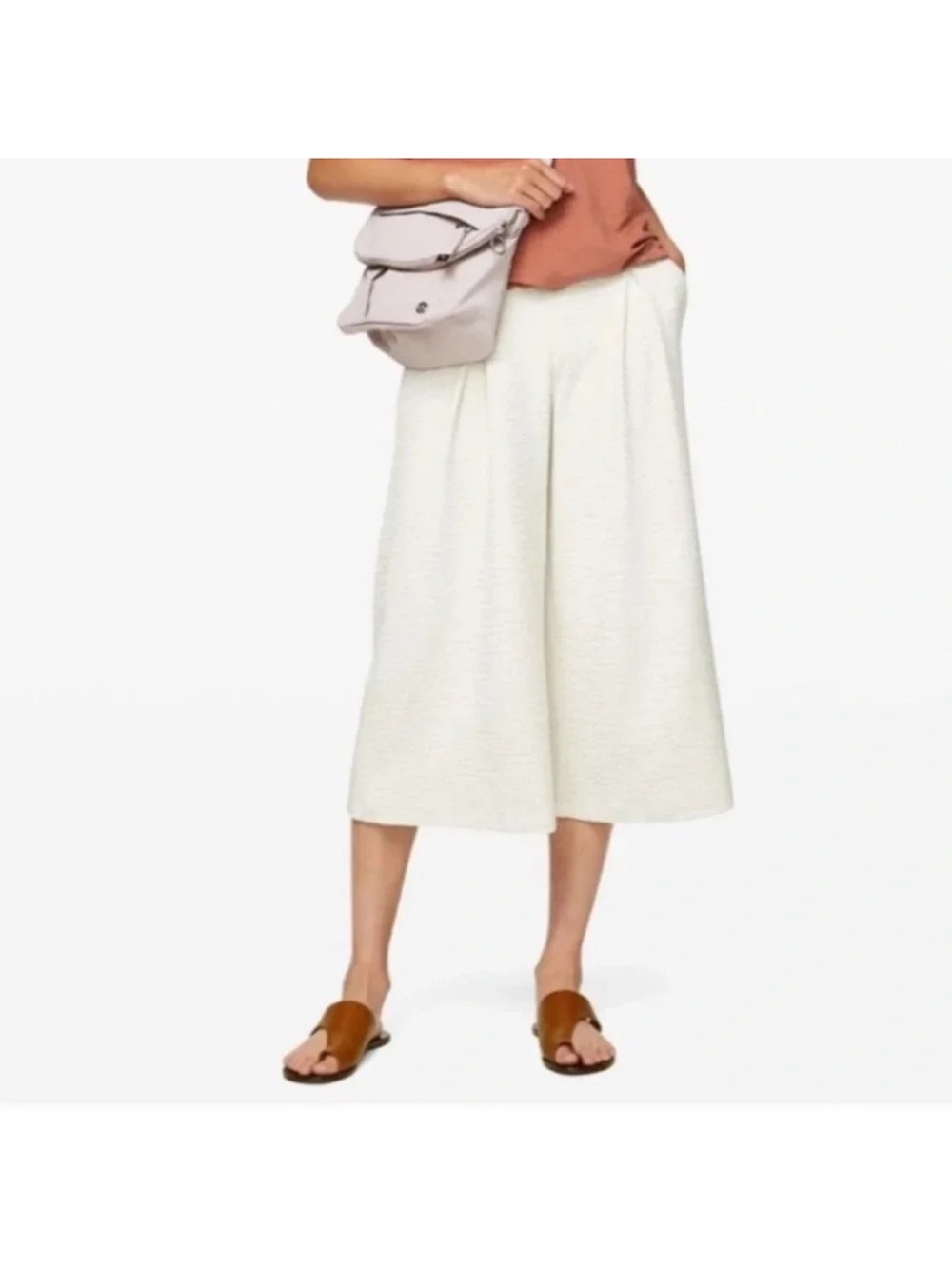 Lululemon High Rise Pleated Wide Leg Pants Size 4